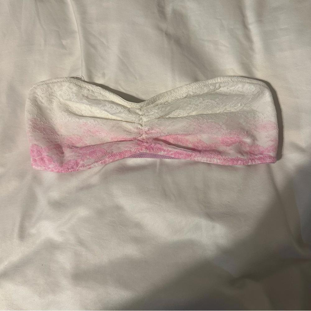 Y2K Victoria’s Secret Pink Lace Bandeau